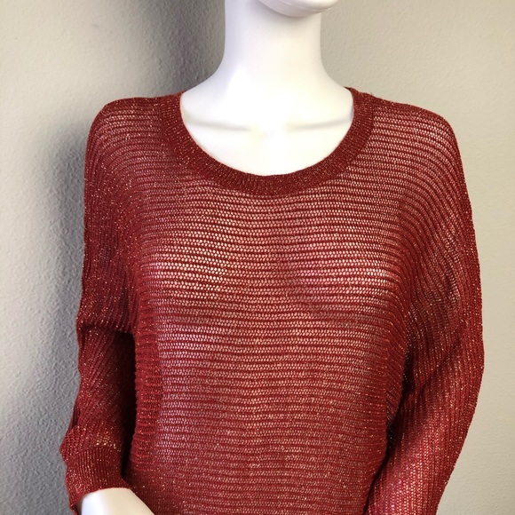 Shear Long Sweater Hip Length Baggy - Picture 2 of 6